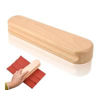Professional Beech Wood Tailors Clapper, 9.4in Multifunction Sewing Tool, Pressing Block for Quilting, Flattening Fabrics, Point Pressing, Clothing Wrinkle Removal for Embroidery, Dressmaking & Crafts