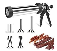 Professional Beef Jerky Gun Kits Stainless Steel Jerky Maker - Jerky Maker Jerky Cannon Meat Gun Stainless Steel Jerky Gun Large Capacity Jerky Making Kit