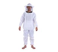 Professional Beekeeper Protective Suit, Beekeeping Equipment with Hooded Jacket and Pants, Full Body Beekeeping Protective Gear for Apiary Enthusiasts, Durable Washable Beekeeping