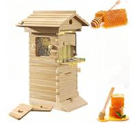 Professional Beekeeping Hive with Self-Flowing Honey Collection and Ventilated Design, Ideal for Backyard Beekeepers to Monitor Bees and Harvest Honey Safely and Easily
