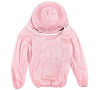 Professional Beekeeping Jacket Premium Beekeeper Veil Suit with High Definition Wide Sight Mesh for Beekeeping Operations in Hot Weather Red Silver White Pink Blue Yellow Orange (Pink)