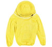 Professional Beekeeping Jacket Premium Beekeeper Veil Suit with High Definition Wide Sight Mesh for Beekeeping Operations in Hot Weather Red Silver White Pink Blue Yellow Orange (Yellow)