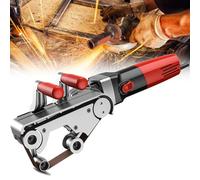 Professional Belt Sander and Polisher with 1100W Power, 6 Variable Speeds, Includes 5 Sanding Belts for Efficient Grinding and Smoothing on Pipes and Tubes