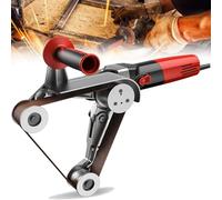 Professional Belt Sander with 6 Speeds, 1100W Power for Grinding, Polishing, and Rust Removal on Pipes and Tubes