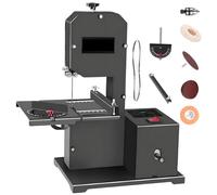Professional Benchtop Bandsaw, 800W Band Saws for Small Workshops, Curves + Straight Cuts, 70mm Cutting Height, 90mm Throat, 0-45° Bevel Cuts, Bandsaws for Woodwork
