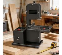 Professional Benchtop Bandsaw, 800W for Woodworking, 70mm Cutting Height, 90mm Throat, Metal Tilting Table, Ideal for Precision Cutting and Crafts (StandardEdition)
