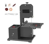 Professional Benchtop Bandsaw for Small Workshops, 1750 RPM Woodworking Band Saw with Accessories, 0-45° Tilt Metal Plate Table, 70mm Resaw Depth, 90mm Throat, Cuts Wood, Foam