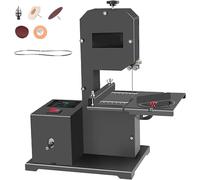 Professional Benchtop Bandsaw for Small Workshops, 1750 RPM Woodworking Band Saw with Accessories, 0-45° Tilt Metal Plate Table, 70mm Resaw Depth, 90mm Throat, Cuts Wood, Foam