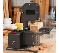 Professional Benchtop Bandsaw for Woodworking - 70mm Cutting Height & 90mm Throat, Tilting Table 0-45° for Curved and Straight Cuts