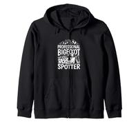 Professional Bigfoot Spotter Sasquatch Camping Zip Hoodie