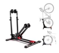 Professional Bike Stand Floor, Bike Stand for Maintenance, Storage and Garage, Foldable Bicycle Stand Fit for Wheels Sizes 24-29 inch Mtb Dirt Mountain Road Bikes, Adjustable Height
