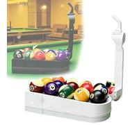 Professional Billiard Training Rack & Pool Ball Return Launcher - Snooker Nine Ball Accuracy Practice Tool for Home Game Room, Improve Aiming Skills, Portable & Easy Setup
