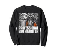 Professional Bin Haunter Raccoon Halloween Men Women Sweatshirt