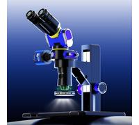 Professional Binocular Microscopes with LED Ring Light, Ideal for Laboratory Use, Students and Beginners