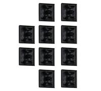 Professional Black End Cap 20x20mm Aluminum Pack 10 ABS Cover V Slot 4.2mm Hole Black ABS Aluminum Extruded Plug