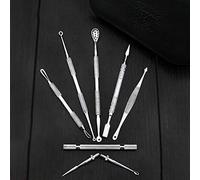 Professional Blackheads Whiteheads Remover Extractor Facial Tool -Flat and Round Wired Ends - Stainless