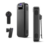 Professional Body Camera, Black Portable Security Camera with Suction Mount, Law Enforcement Recording Device