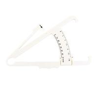 Professional Body Fat Caliper High Accuracy Skin Fold Measurement Tool for Fitness Tracking Body Composition Analysis White ABS Plastic 0 70mm Range
