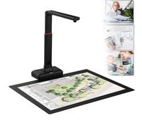 Professional Book Scanner, 23MP Foldable Document Camera, Auto-Flatten & Deskew Tech, A3 Document Scanner, 120+ Languages OCR, for Windows/MacOS/Linux