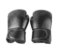 Professional Boxing Gloves Premium PU Material Hook and Loop Closure Secure Fit for Training Matches Black 8oz Pair