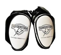 Professional Boxing Martial Arts Leg Guard, Sports Thigh Protector Pads, Heavy Hitter Body Leg Protector, Thicken Training Kick Muay Leg Guard Thigh Pads for MMA Taekwondo Muay Thai (White,double)