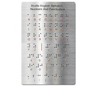 Professional Braille Letter Board with Raised Dots Number and Punctuation Learning Boards Portable Teaching Aid Raised Number Punctuation Board