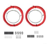 Professional Brake and Shifter Cable Set for Road and Mountain Bikes, Featuring Vertical Screw Structure for Accurate Transmission and PVC Outer Tube (red)