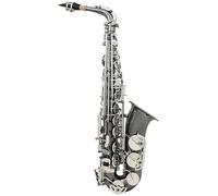Professional Brass Bend EB E-Flat Alto Saxophone Sax Black Nickel Plating Abalone Shell Keys