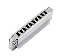 Professional Brass Comb Harmonica 10 Holes 20 Tone Brass Reed Blues Instrument(Ab Key)