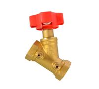 Professional Brass Flows Control Valves with Pressures Port, DN25 | Digital Heavy Duty Brass Thermostatic Control for Flows and Temperature Regulation for Home