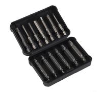 Professional Broken Screw Extractor Kit Dual Head Design For Left Right Threads Rusty Bolt Removal Deep For Access Silver Tool(A)