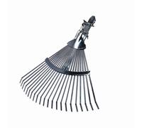 Professional Broom 22 Tines Adjustable with Loop Rake Garden