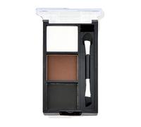 Professional Brow Powder Palette and Defining Kit Complete with Mirror, Tweezers for Shaping and Filling in Dark or Light Brown Shades (#3)
