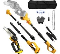 Professional Brushless Pole Saw for Dewalt 18V Battery, No Battery