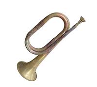 Professional Bugle Antique Charge Horn Bugle Step Bugle Horn Trumpet Old-fashioned Sounding Rally Horn Drum Horn Bugle