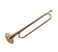 Professional Bugle Gold B Flat Bugle Call Trumpet/C Bugle Brass Material Instruments With Mouthpiece For School Band Bugle (Color : B Flat)