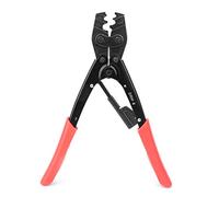 Professional Cable Crimping Pliers, Wire Crimper Hand Tool with Ratchet Mechanism, High Hardness Steel for 0.5-6mm² Bare Terminals, Ergonomic PVC Grip for Electricians and DIY