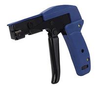 Professional Cable Tie Gun, Chrome Vanadium Alloy Steel, Blue, 156 x 128 x 13mm, for Electrical Wiring & Automotive Applications, Nylon Plastic Fastening Tool