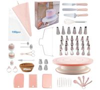 Professional Cake Decoration Set, Cupcake Baking Accessories, Tool Set for Decorating Cakes, for Kitchen, Birthday, Family Reunion, Holiday, Wedding, Class Activities, Craft Projects