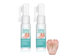 Professional Callus Remover Extra Strength Spray, Callus Remover for Feet, Instant Foot Peeling Spray, Foot Callus Remover Gel, for All Skin Types Foot Exfoliating (2PCS)