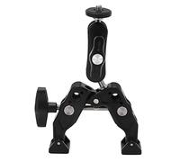Professional Camera Clamp Mount, Strong Locking Force, Universal Compatibility, 360 Degree Rotation, Aluminum Alloy Construction, Anti-Slip Silicone Pad for Monitors