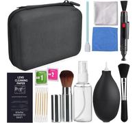 Professional Camera Cleaning Kit, Includes Air Blower, Lens Pen, Microfiber Cloths, and Cleaning Solution, Compatible with Canon, Nikon, Sony, Fujifilm, and More