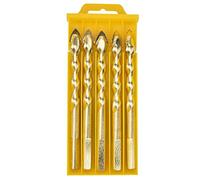 Professional Carbide Twisted Drill Bits Set High Speed Steel Multi Purpose Slotted Drill Bit For Ceramic Tile Glass Wood Plastic Wall 5pcs 10pcs 6mm 8mm 10mm 12mm (5 packs 10mm)