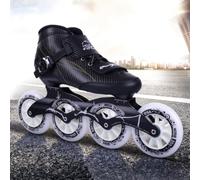 Professional Carbon Fiber Speed Inline Skates Roller Skates Adult | Breathable Inline Skates for Men, 4-Wheel Design Roller Skates for Outdoor Fun and Riding Comfort