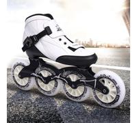 Professional Carbon Fiber Speed Inline Skates Roller Skates Adult | Breathable Inline Skates for Men, 4-Wheel Design Roller Skates for Outdoor Fun and Riding Comfort
