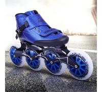 Professional Carbon Fiber Speed Inline Skates Roller Skates Adult | Breathable Inline Skates for Men, 4-Wheel Design Roller Skates for Outdoor Fun and Riding Comfort