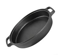 Professional Cast Iron Cooking Pan For Induction Hobs, Solid Build Frying And Saute Skillet With Long Lasting Heat Retention, For Versatile Gourmet Bbq Tray For Daily Meals, 22cm(25cm)