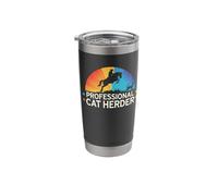 Professional Cat Herder Who Makes Herding Cats Look Easy Stainless Steel Insulated Tumbler