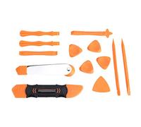 Professional Cell Phone Screen Repair Tool Set 13 in 1 Anti Static Fiber Disassembly Opening Kit for Smartphones Game Machines Tablet Computers Electronic Devices Orange Black 160g