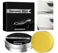 Professional Ceramic Coating Wax Polish Paste Kit - Ultimate Car Scratch Repair Remover, Long-Lasting Paint Protection & Gloss Enhancer, Waterless Wash Formula for Cars with Applicator Sponge (1PC)
